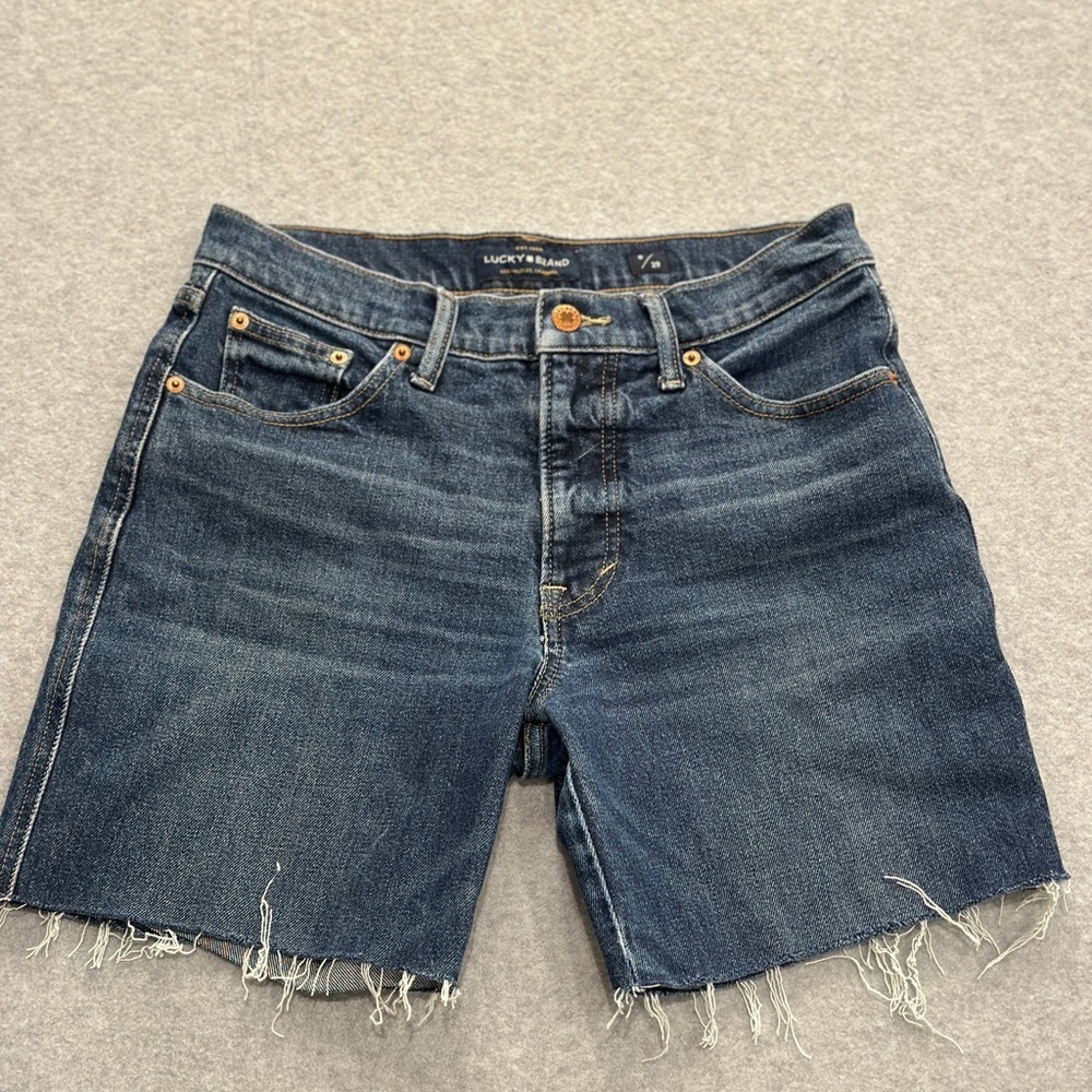 Lucky Brand Women's Dark Blue Jean Shorts - Picture 1 of 6